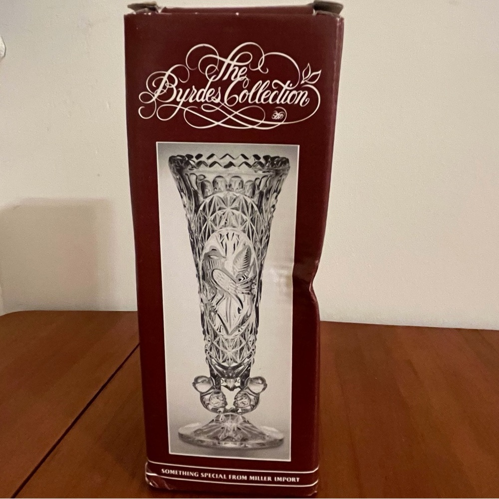 Vintage Hand Crafted Crystal Vase from Germany | The Byrdes Crystal Collection